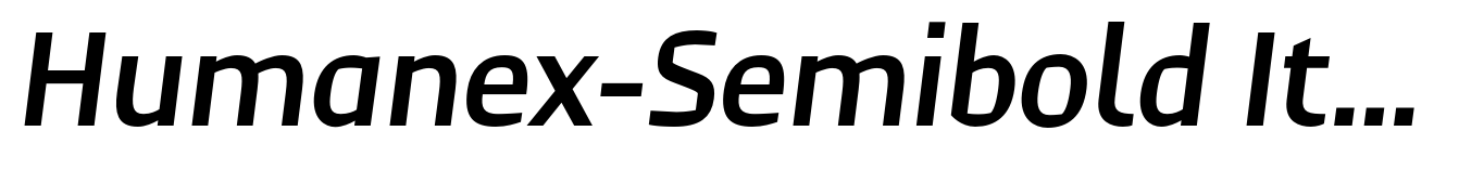 Humanex-Semibold Italic